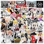 CodersParadise Pack of 52 Tokyo Anime Vinyl Stickers for Laptop, Journal, Bike Helmet, Diary, Guitar, Mobile Case - Waterproof Residue Free Stickers