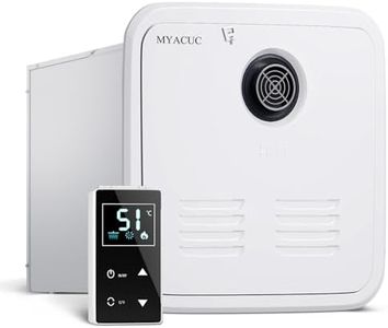 Chauffe-Eau Sans Réservoir pour Camping-Car au Propane, MYACUC 55000 BTU Chauffe-Eau RV Demandé avec Télécommande et Porte 15" x 15", Chauffe-Eau Instantané pour Camping-car