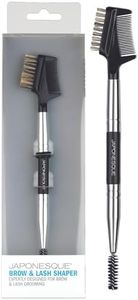 JAPONESQUE Brow & Lash Shaper with 3 Different Spoolie Brushes, for Separating Lashes, Eliminating Mascara Clumps, and Grooming and Shaping Brows