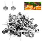 PERFETSELL 600 PCS Candle Wicks 26mm Long Pre Waxed Wicks for Making Candles Natural Cotton Candle Wick Low Smoke Wax Wicks for Candle Making DIY Crafts Tealight Candle Soy Wax, Long Burn Time