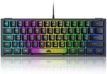 60% Wired Gaming Keyboard, RGB Back