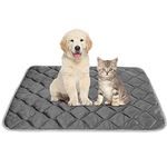 ULIGOTA Self Heating Pet Pad for Cats and Dogs No Electric Self-Warming Thermal Mat for Pet Bed/Crate - 88x58cm