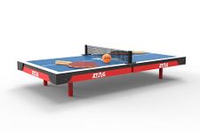 Stag Iconic Super Mini Table Tennis (T.T) Table| Portable Indoor Ping Pong Super Mini Table for Kids Fun Recreational Play| Included with TT Rackets and Balls| All in a Briefcase-Size Foldable Design