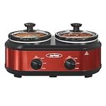 Sunvivi Double Slow Cooker,2 Pot Sm