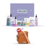 Docura Baby Care Collection Premium Gift Box | set of 10 products | Baby gift hamper for newborn | Baby shower gift | Newborn baby gifts | Gift for New Parents | Best for gifting on Birthdays | Get free Stylish Padded Mini Sling Bag for Men and Women worth Rs. 1799