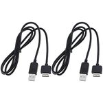 The Lord of the Tools 2Pcs USB Charging Cable Replacement Compatible with PS Vita 1000 Models 2 in 1 USB Data Charge Cable Electronic Accessories 1.1m Black