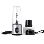 nutribullet Go Cordless Portable Blender - Silver - 70W - Powerful Extraction with 20 Blending Cycles - 18,000 RPM - Portable, Rechargeable & Lightweight - Protein Shakes & Smoothies - 370ml Cup