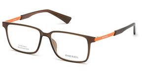 Diesel Brown Rectangular Full rim Frames for Men - DL5290 53 045