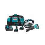 Makita DLX4057X1 18V LXT Cordless 4-Tool Combo Kit with 2 Batteries (3.0 Ah), Charger & Tool Bag