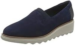 Clarks Sharon Dolly, Women’s Loafers, Dark Blue Suede, 6.5 UK (40 EU)