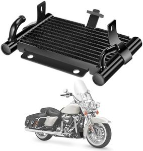 Oil Cooler for Harley, Motorcycle Oil Cooler Cooling Radiator Replacement Accessories for Harley Davidson Touring Road King Electra Glide Street Glide Road Glide 2017-2024
