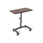 Seville Classics Mobile Laptop Desk Cart, Steel, Brown, 60x40x84 cm