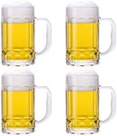 TUSAPAM 4 Pack Heavy Beer Mugs, Lar