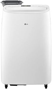 LG 10000 BTU SACC(14000 ASHRAE) Portable Air Conditioners with Dual Inverter Cools 450 Sqft Ultra Quiet & Easy Install WiFi App Medium & Large Room Air Conditioner AC Unit Home White LP1022FVSM