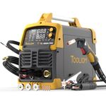 TOOLIOM 200A MIG Welder 5 in 1 MIG/Flux MIG/Spool Gun Mig/Lift TIG/Stick Welder 110/220V Dual Voltage Aluminum Welding Machine