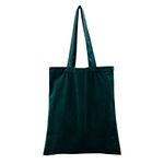 Fashion Women Velvet Bag Large Capacity Shoulder Bag DIY Hand Painted Tote Bag All-match Handbag for Photo Shooting, Deep Green