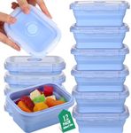 Layhit 12 Pcs Silicone Collapsible 