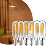 Hudson LED Candelabra Light Bulb (6 Pack) - Dimmable T6/U Shaped Chandelier Bulbs - E12 Small Base T25 UL Listed Indoor/Outdoor Candle Light LED Bulbs (Pack of 6, 2700K - 4 Watt)