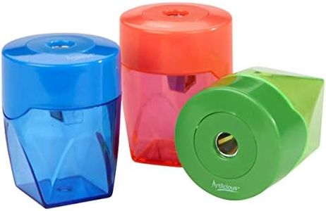 Sorillo Brands 3 Colorful Compact Metal Pencil Sharpener Value Pack - Colored Pencils, Watercolor Pencils, School Pencils