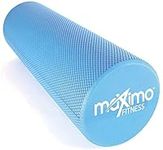 Maximo Fitness Foam Roller - Exercise Rollers for Trigger Point Self Massage and Muscle Tension Relief, 15cm x 45cm Massager for Back, Legs, Workouts, Gym, Pilates and Yoga, Blue