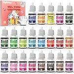 Gel Food Colouring Set - 21 Colors Tasteless Gel Based Food Color Dye, Vibrant Edible Icing Color for Cake Cookie Decorating, Baking, Fondant, Frosting, Easter Eggs, with Gloves (6g/Bottle) - Vegan