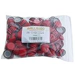 BALLIIHOO Pack of 250 Crown Bottle Caps - Red