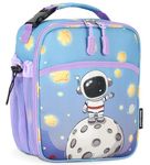 JOYHILL Kids Lunch Box, Insulated Lunch Bag for Teen Girl Boy, Lunch Boxes for Kids with Water Bottle Holder for School, Cute Lunchbox Kawaii Small Lunch Tote Toddler (Astronaut)