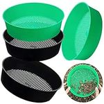 4 Pcs Round Garden Soil Sieve Pan S