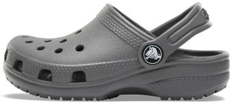 Crocs Girls Classic Clog, Slate Grey/Slate Grey, 3 Little Kid US