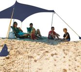 Otentik Beach Sunshade - with Sandbag Anchors - The Original Sunshade Since 2011