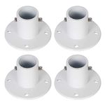 ECOTRIC 1.9" Slide Deck Anchor Flange w/Flange Bolt for In-ground Swimming Pools Ladder and Handrail(4PCs)