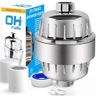 OHFULLS 25 Stage Shower Filter with Vitamin C for Hard Water - High Output Shower Water Filter to Remove Chlorine and Fluoride - 2 Cartridges Included -Consistent Water Flow Showerhead Filter