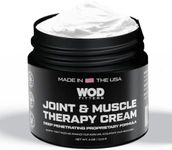 WODFitters Muscle Cream - Joint and Muscle Cream with Glucosamine, Arnica, MSM & Peppermint for Post Workout Recovery - Non Greasy & Fast Absorbing Joint Relief Cream - 4oz