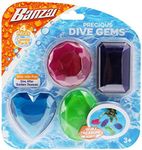 BANZAI Precious Dive Gems 4 Pack, Diving Toy for Water, Pool Diving Toy