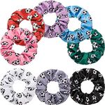 WILLBOND Soccer Hair Scrunchies (8 