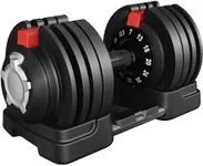 Yaheetech Adjustable Dumbbell Set 52.5lbs Adjustable Dumbbell Weight Fast Adjust Weight Dumbbells with Tray & Anti-Slip Handle for Men/Women Home Gym Full Body Strength Training Equipment