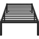 Yaheetech Twin Bed Frames, 14 Inch Metal Platform Bed with Steel Slat Support, No Box Spring Needed, Underbed Storage, Easy Assembly,Twin Bed