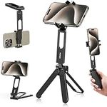 ULANZI MA26 Pocket Phone Tripod Metal Phone Stand with Dual Cold Shoe 360° Rotable Foldable Selfie Stick Compatible with All Phones