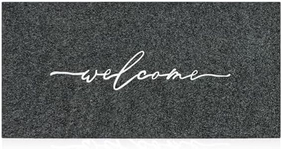 AAZZKANG Extra Large Doormat 120 x 45 cm Outdoor Welcome Rug with Durable Non Slip Rubber Backing Ultra Absorb Mud Front Door Mat for Entryway,High Traffic Areas