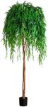 Nearly Natural 7ft. Willow Artificial Silk Trees, Green