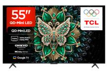 TCL 55C6K-UK QD-Mini LED TV, 4K HDR Premium 1000nits, Smart TV Powered by Google TV (Dolby Vision IQ & Atmos, Onkyo 2.1 Sound System, 144Hz Motion Clarity Pro, 2025 Model)
