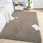 Luxe Home Carpet Super Soft Anti Slip Vegas Rugs for Bedroom, Livingroom (Taupe, 4x6 Feet)