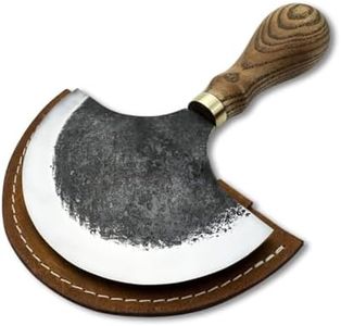 Sharky Leather Round Knife 4.1 In (10.5 cm) with Sheath