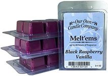 Our Own Candle Company Premium Wax Melt, Black Raspberry Vanilla, 6 Cubes, 2.4 oz (4 Pack)