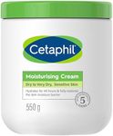 CETAPHIL Moisturising Cream 550g, Hydrating Moisturiser For Dry To Very Dry, Sensitive Skin, Body Cream Completely Restores Skin Barrier In 1 Week, Fragrance Free, Dermatologist Tested