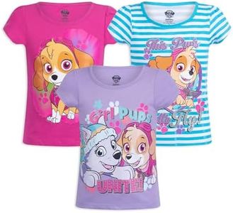 Nickelodeon Paw Patrol Little Girls' 3 Pack T-Shirts, White, 3T