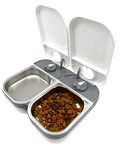 Two-Meal Automatic Pet Feeder with Stainless Steel Bowl Inserts (C200)