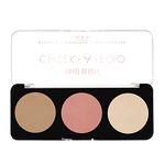 Swiss Beauty Cheek- A- Boo Face Palette With Blusher, Contour And Highlighter | Highly Pigmented And Easy To Blend Shades | Shade - 01, 8Gm|