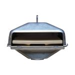 Green Mountain Grills Wood-Fired Steel Pizza Oven Attachment Accessory for Daniel Boone/Jim Bowie Model Grills with Square Pizza Stone, Silver