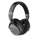 Smpl Active Noise Cancelling Headphones - Bluetooth ANC Over Ear Headphones with Microphone For Calling and Deep Bass for Total Audio Clarity, 16H Playtime - Black